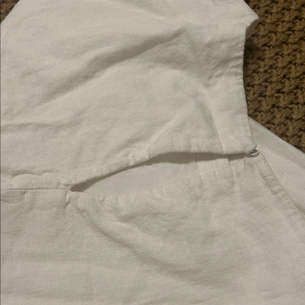 Abercrombie & Fitch Off-White Midi Dress - Picture 4 of 5